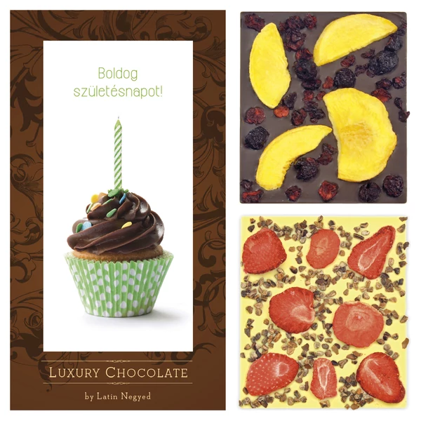 Luxury Chocolate boldog születésnapot 130g