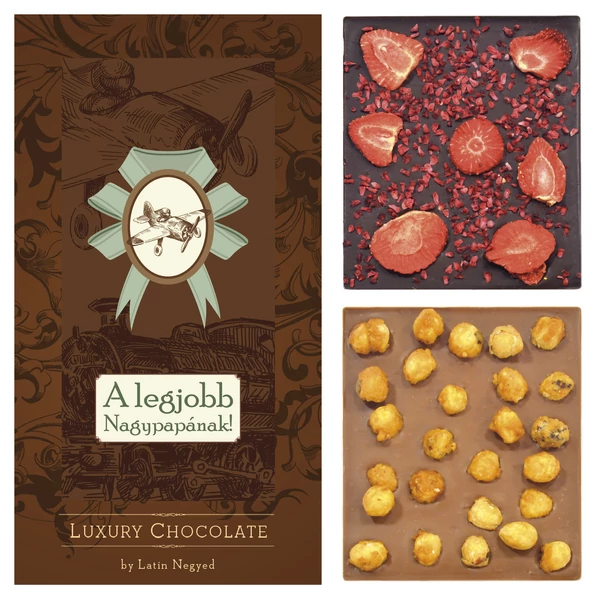 LUXURY CHOCOLATE A LEGJOBB NAGYPAPÁNAK! 130G