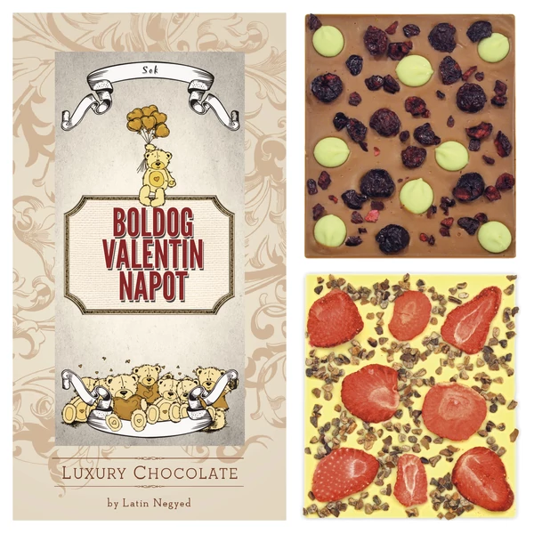 Luxury Chocolate Boldog Valentin Napot! 130G