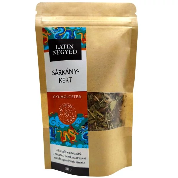 Sárkánykert gyümölcstea 80g kraft tasakban 
