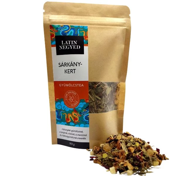 Sárkánykert gyümölcstea 80g kraft tasakban 