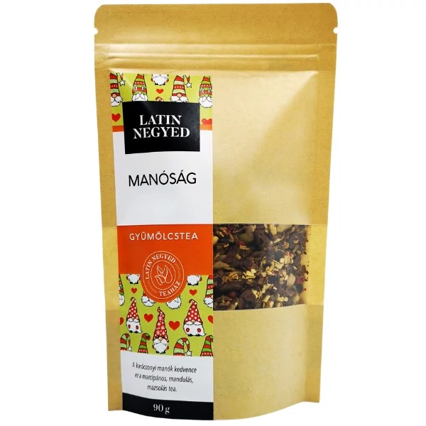 Manóság gyümölcstea 90g kraft tasakban 