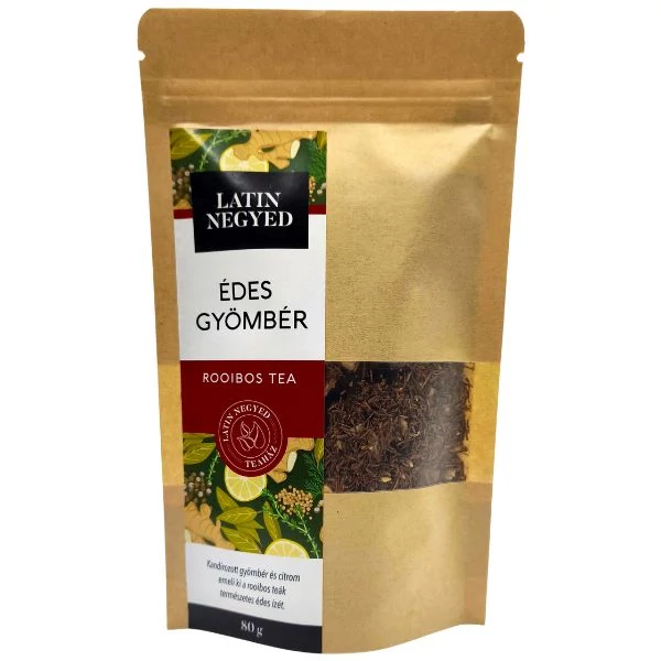 Édes Gyömbér rooibos  tea 80g kraft tasakban 