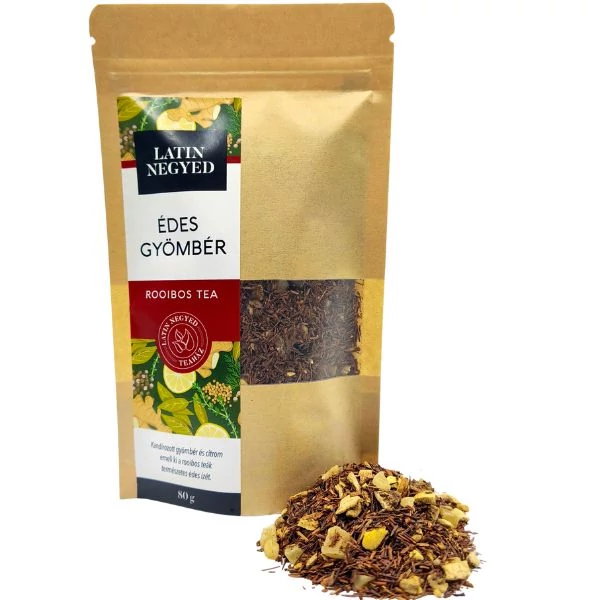 Édes Gyömbér rooibos  tea 80g kraft tasakban 