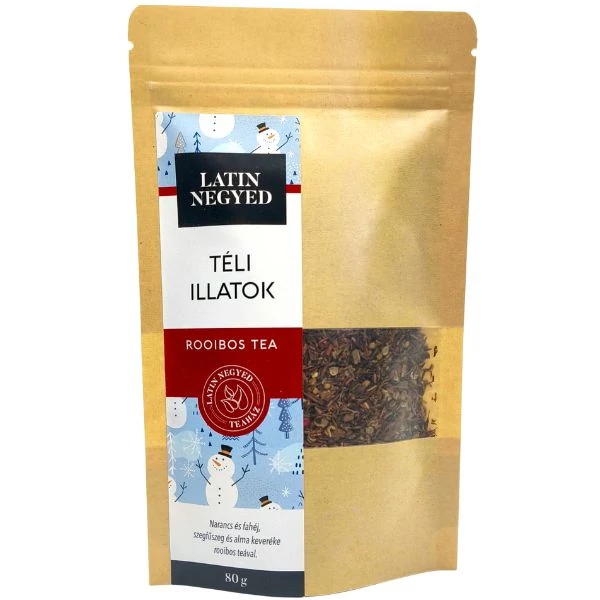 Téli illatok rooibos tea 80g kraft tasakban 
