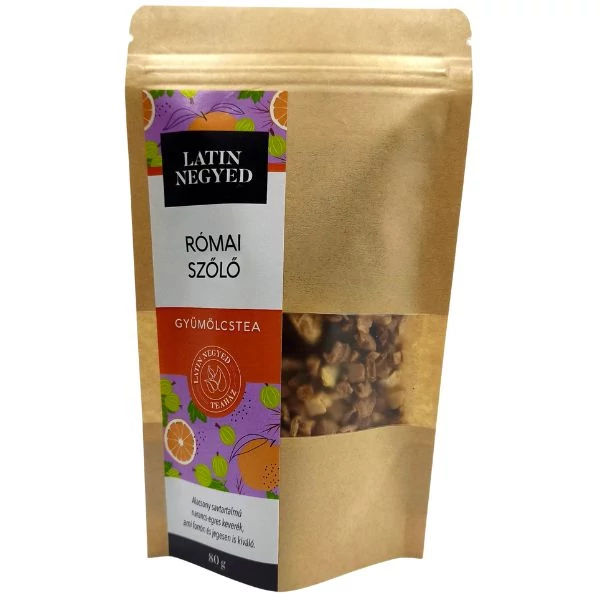 Római szőlő gyümölcstea 80g kraft tasakban 
