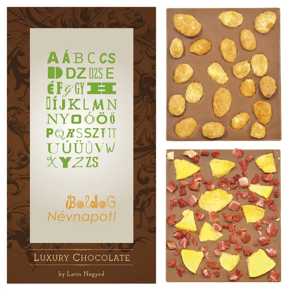 LUXURY CHOCOLATE BOLDOG NÉVNAPOT!