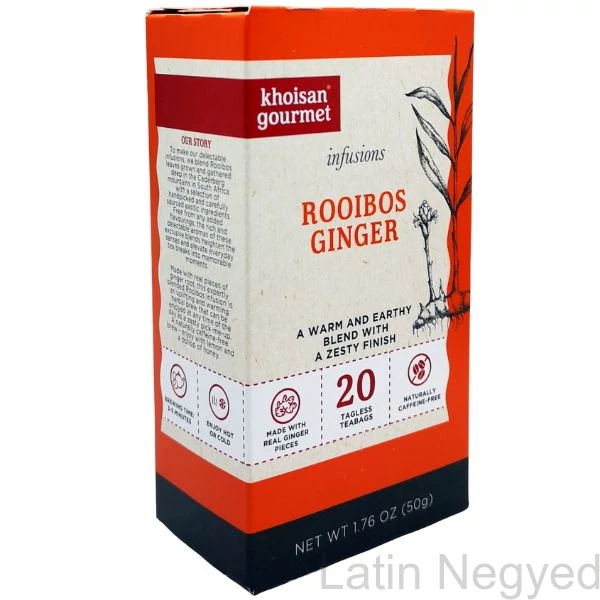 Khoisan gourmet rooibos infusions tea 50g (gyömbér tea)