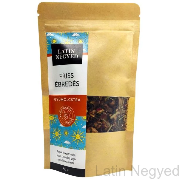 Friss Ébredés gyümölcstea 80g kraft tasakban 
