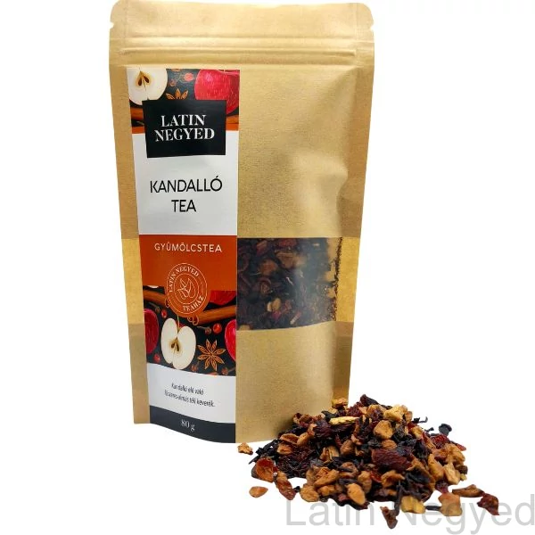 Kandalló gyümölcstea 80g kraft tasakban 
