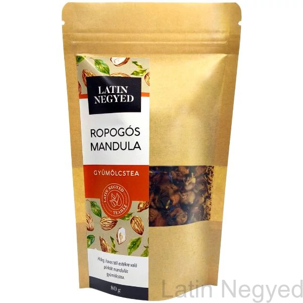Ropogós mandula gyümölcstea 80g kraft tasakban 