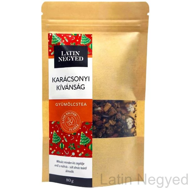 Karácsonyi kívánság gyümölcstea 80g kraft tasakban 