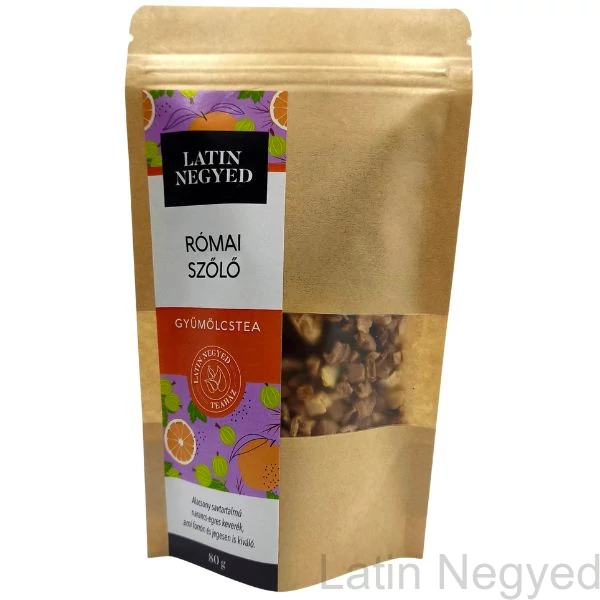 Római szőlő gyümölcstea 80g kraft tasakban 