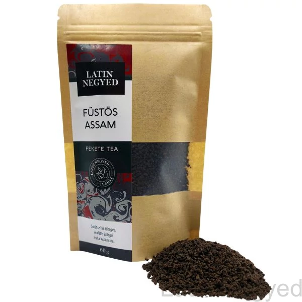 Füstös Assam fekete tea 60g kraft tasakban 